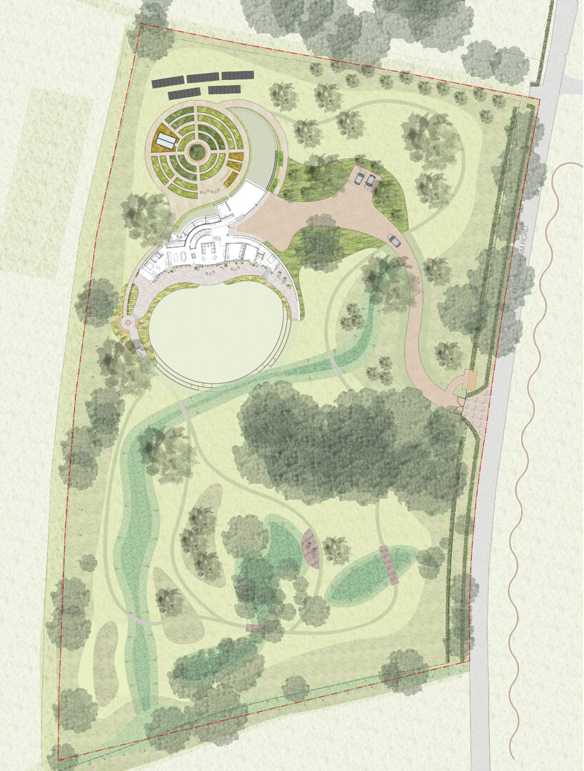 Landscape Layout Plan Private House Suffolk 
